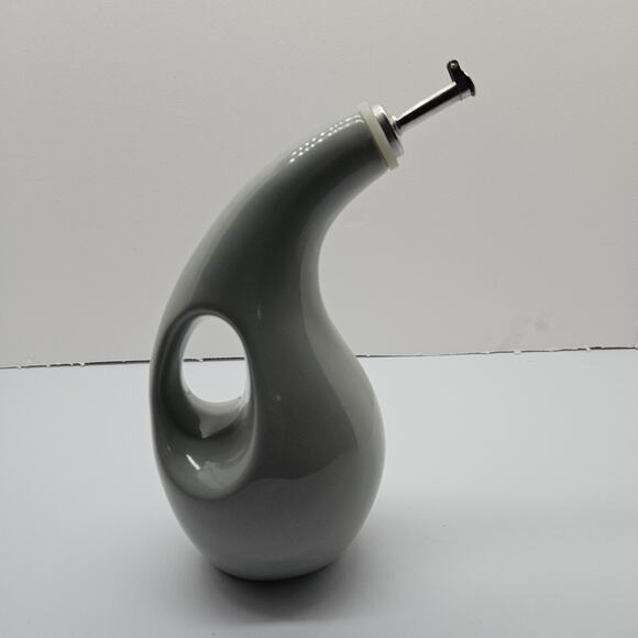 Rachael Ray Serveware EVOO Stoneware Bottle Dispenser, Grey H035Y - Picture 3 of 7